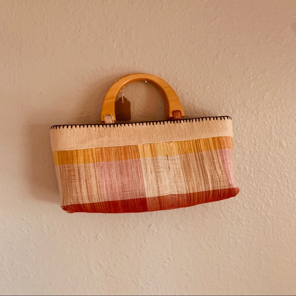 Mini knit handbag